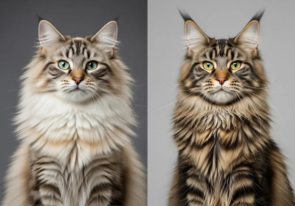 Norwegian Forest Cat vs. Maine Coon: A Comprehensive Comparison