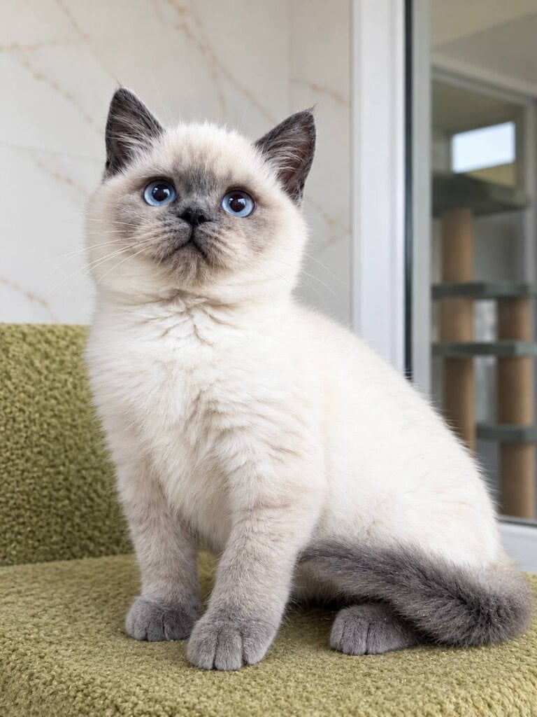 Luna British Shorthair Blue Point Female 00 (Reserved) - photo 1